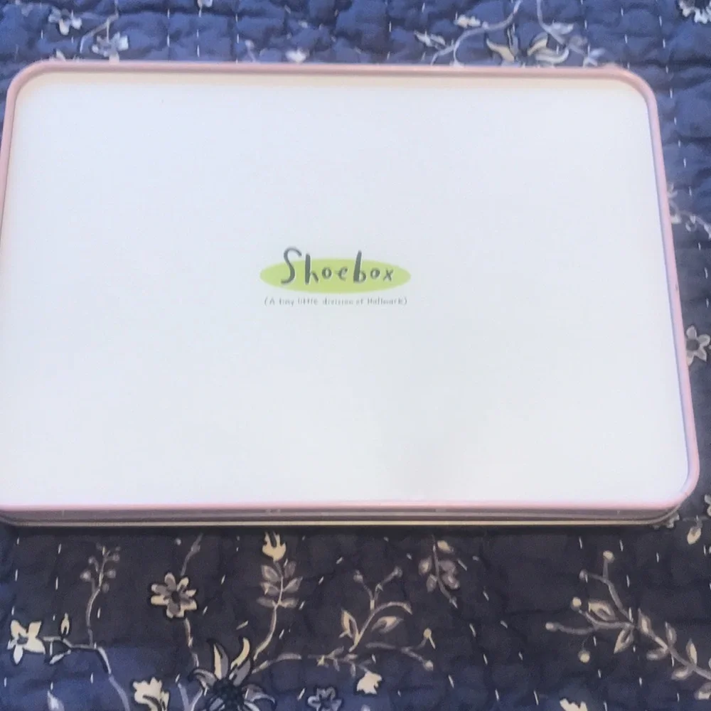 Shoe Box Cards in Shoe Tin